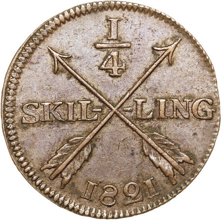 File:Sweden 1821 quarter skilling rev H3029-31800.jpg