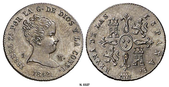 File:Spain 1842Seg maravedi Aureo 232-0327g.jpg