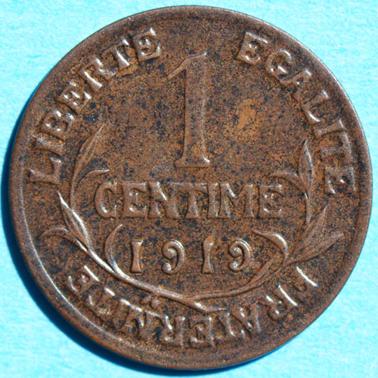 File:France 1919 centime rev DSLR.jpg