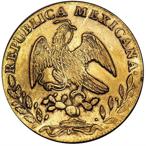 File:Mexico 1873Ho 8 escudos rev Stacks 110-1273.jpg