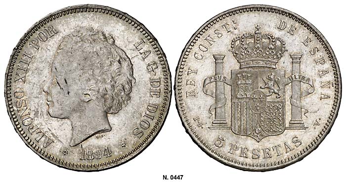 File:Spain 1894 5 pesetas Aureo 242-0447g.jpg
