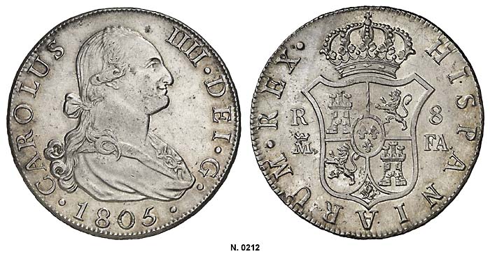 File:Spain 1805M 8 reales Aureo 238-0212g.jpg
