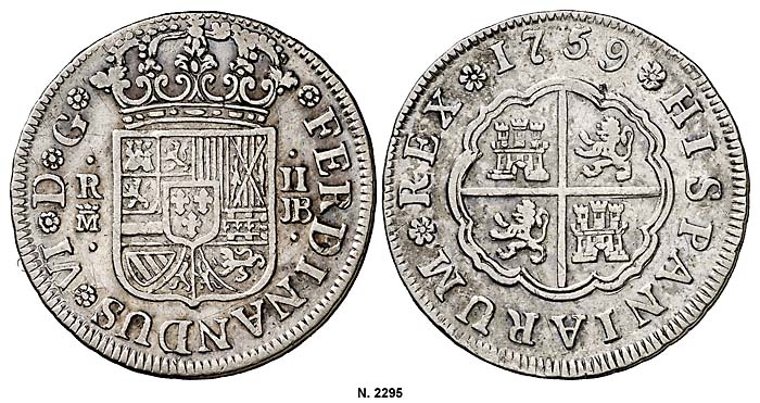 File:Spain 1759M 2 reales Aureo 232-2295g.jpg