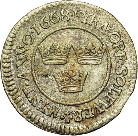 File:Sweden 1668 4 ore rev H3029-31764.jpg