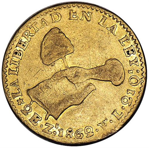 File:Mexico 1862Zs 2 escudos obv Stacks 110-1317.jpg