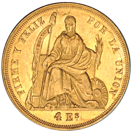 File:Peru 1863 4 escudos obv Eliasberg 3585.jpg