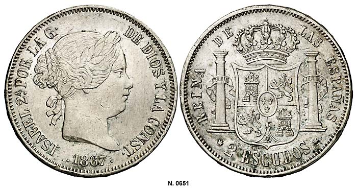 File:Spain 1867 2 escudos Aureo 261-0651g.jpg