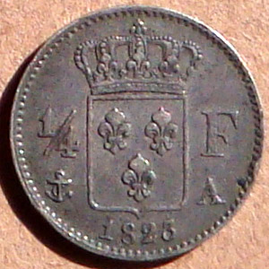 France 1823A quart franc rev DC.jpg