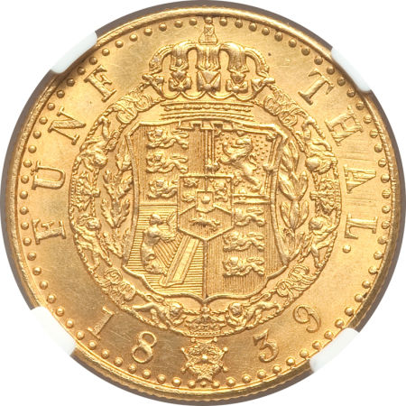 File:Hannover 1839 5 thaler rev H3026-24730.jpg