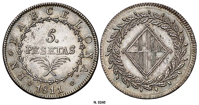 File:Barcelona 1811 5 pesetas Aureo 242-0240g.jpg