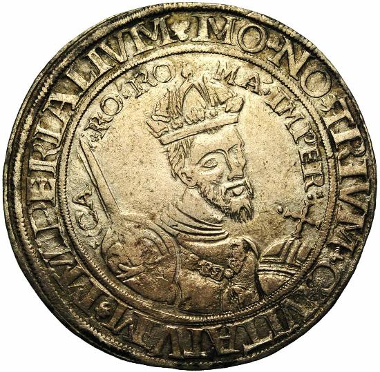 File:Deventer-Kampen-Zwolle c1538 daalder obv JElsen 115-1271.jpg