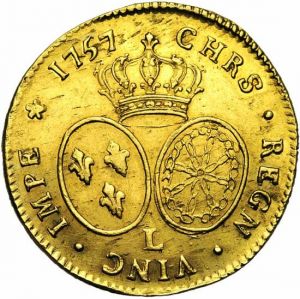 France 1757L 2 louis dor rev JElsen 116-1492.jpg