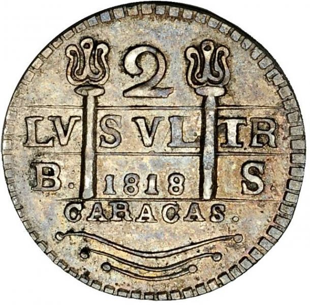 File:VEN 1818-BS 2R ponterio-lot10656-2Apr2011-USD826-obv.jpg