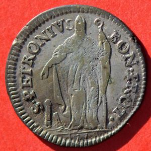 Papal States 1778 2 bolognini rev Tom F.jpg