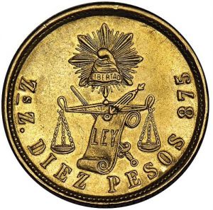 Mexico 1888Zs 10 pesos rev Stacks 110-1418.jpg