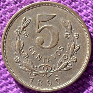 Nicaragua 1898 5 centavos rev DSLR.jpg
