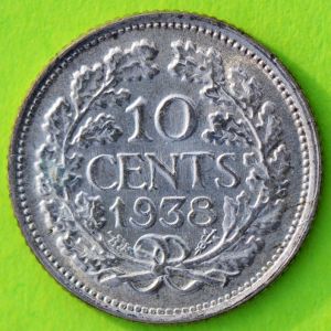 Netherlands 1938 10 cents rev AH.jpg