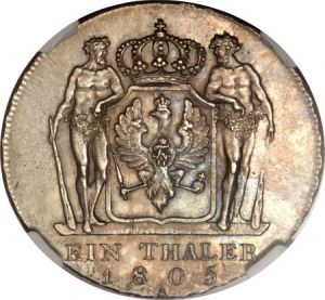 Prussia 1805A thaler rev Heritage 3024-24057.jpg