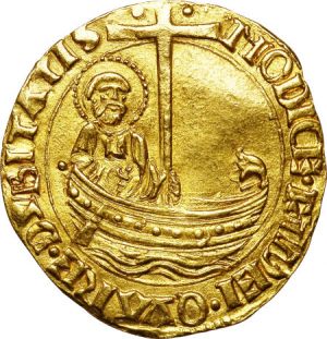 Papal States c1455 ducat rev H3029-30169.jpg