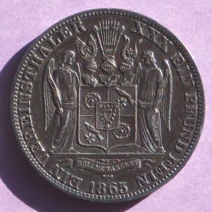 Schaumburg Lippe 1865 thaler rev JK.jpg