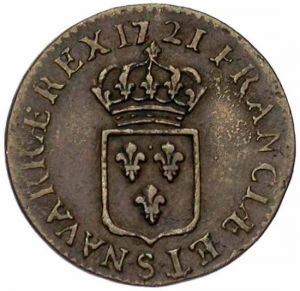 France 1721S liard rev JElsen 84-1699.jpg