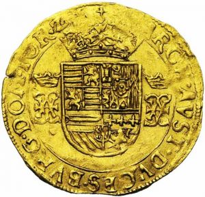 Tournai c1612 demi-souverain dor rev JElsen 115-622.jpg