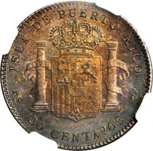 Puerto Rico 1895 20 centavos rev Ponterio 169-10635.jpg