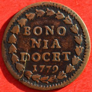 Papal States 1779B quattrino rev Tom Fi.jpg